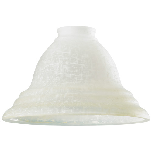 Abat-jour suspendu en verre « Lin », blanc