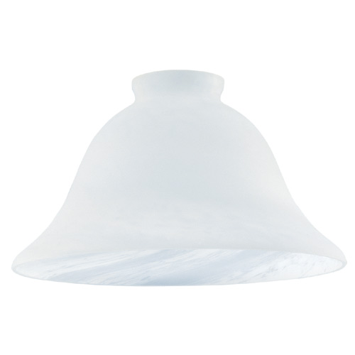 "Honey Swirl Scavo" Glass Shade - White