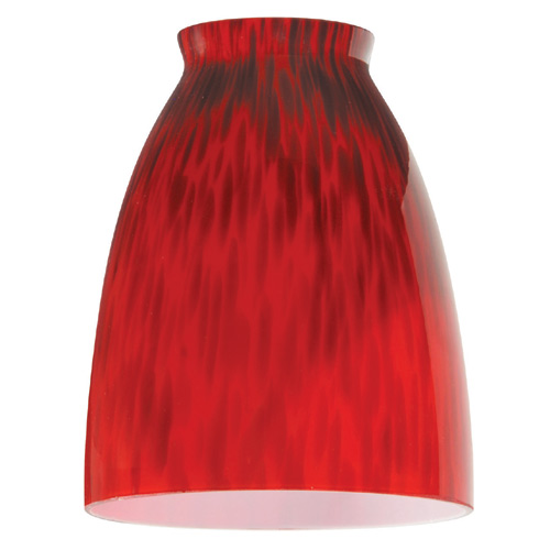 "Temptress" Hand-Blown Glass Shade - Red