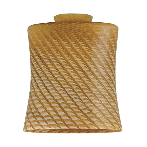 "Honeycomb" Glass Shade - Honey