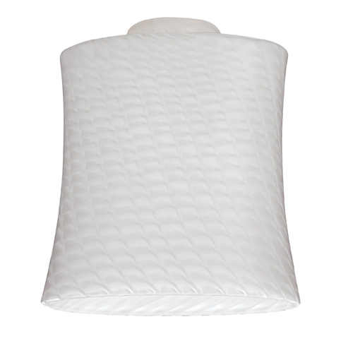 "Honeycomb" Glass Shade - White