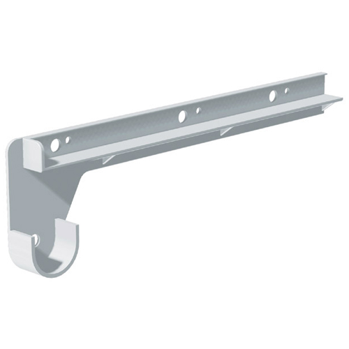 Supports en plastique pour étagère/tringle, 12 po, paquet de 2