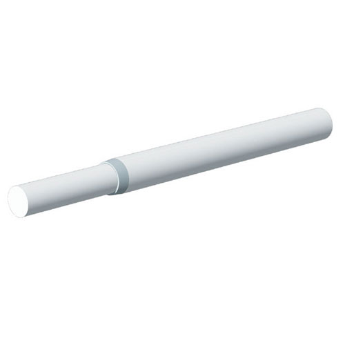 Extendable Closet Rod 18"-30" - White