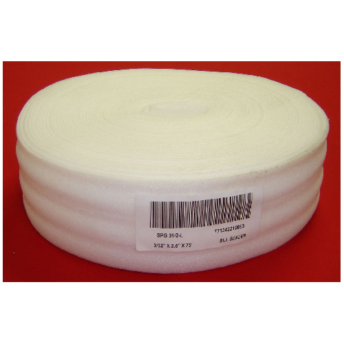 Sill Plate Gasket, 3 1/2" x 75' - White