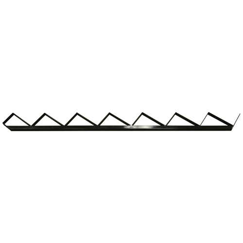 Steel 7-Step Stair Riser - Black