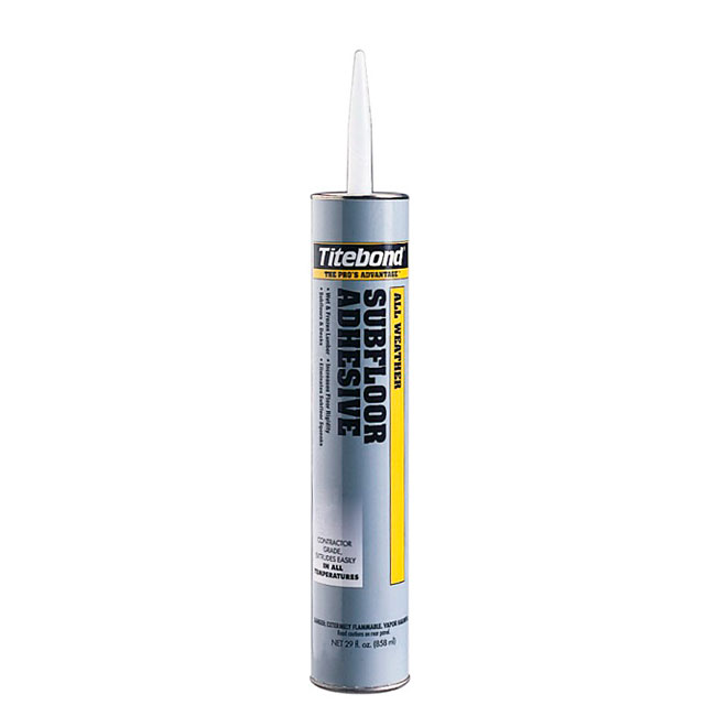 Adhésif toutes températures pour sous-plancher, 28 oz