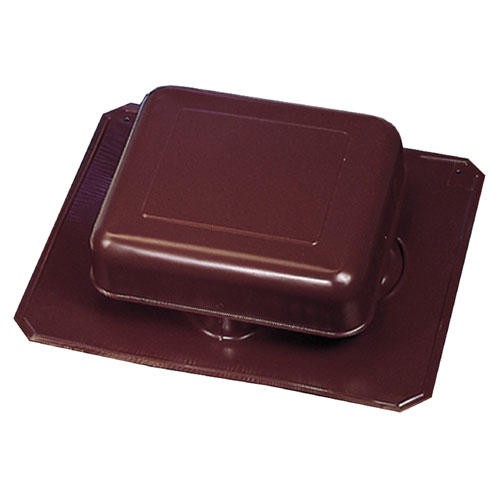 Aérateur de toit carré en aluminium brun