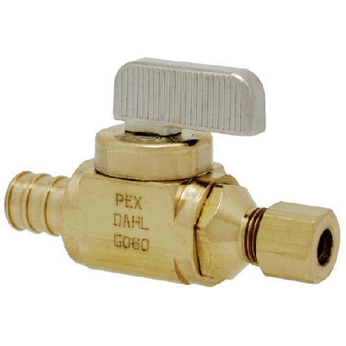 Straight mini-ball valve