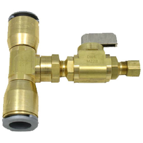 Mini-ball valve, Tee in line