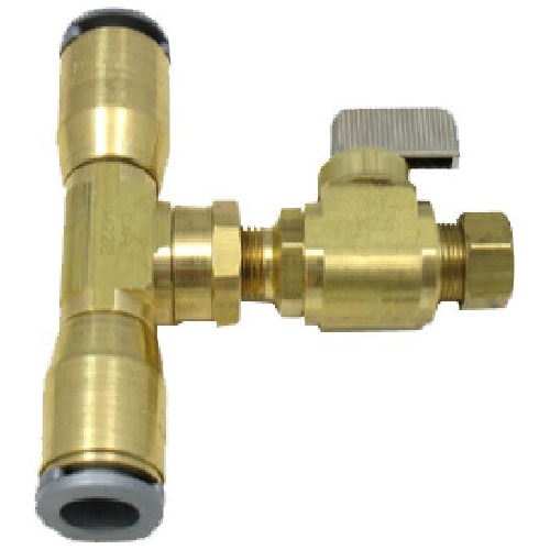 Mini-ball valve, Tee in line