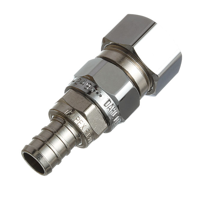 Adaptateur Crimpex droit pour tuyau de cuivre 5/8"