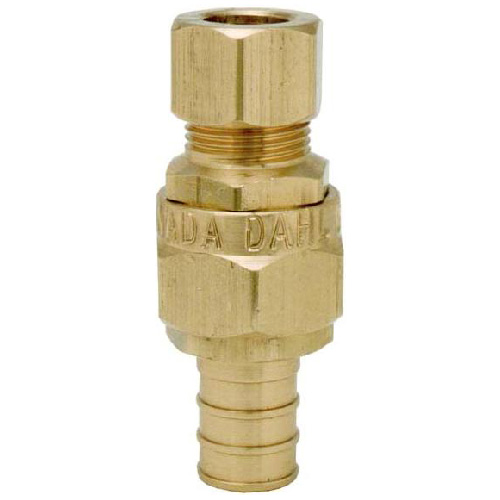 Adaptateur Crimpex droit pour tuyau de cuivre comprimé 3/8"