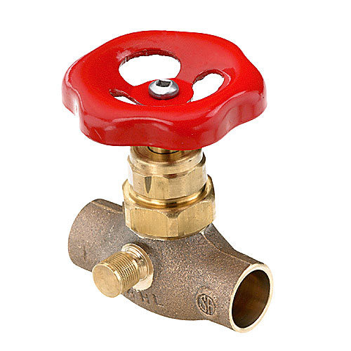 Compression Stop Valve with Drain