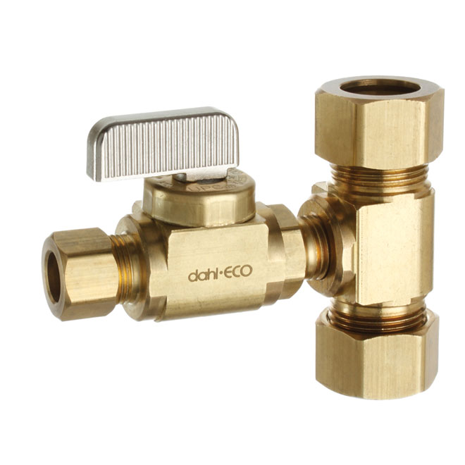 Straight Ball Valve with Tee Coupling Kit
