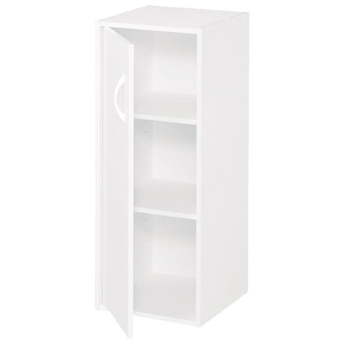 1-Door 3-Shelf Organizer 12" x 31" - White