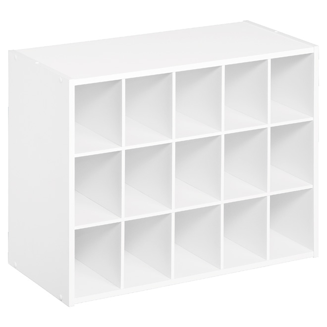 Organisateur à 15 compartiments 20 po x 24 po, blanc