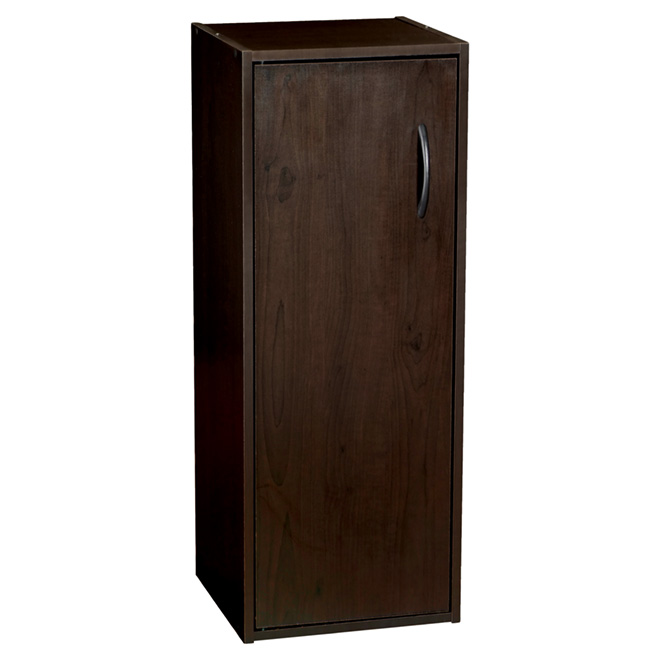 1-Door 3-Shelf Organizer 12" x 31" - Espresso