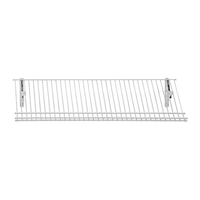 Étagère à souliers « ShelfTrack » 12 po x 36 po, blanc