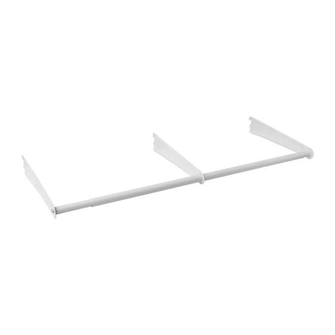 "ShelfTrack" Adjustable Hang Rod 24"-48" - White