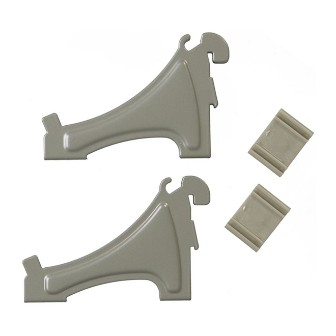 Support à tablette pour rangement de souliers, fini nickel