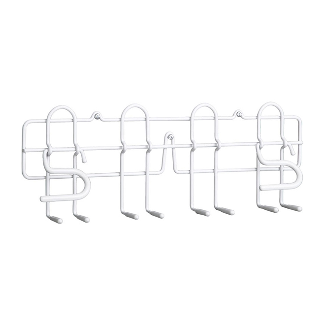 Metal Broom Holder 16" - White