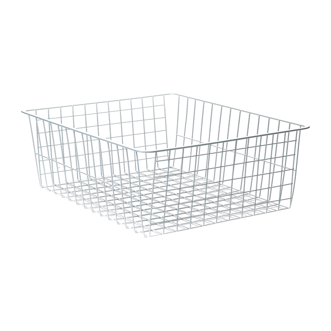 Metal Wire Basket - White