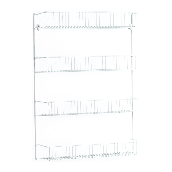 Wall Rack - 4 Tiers - White