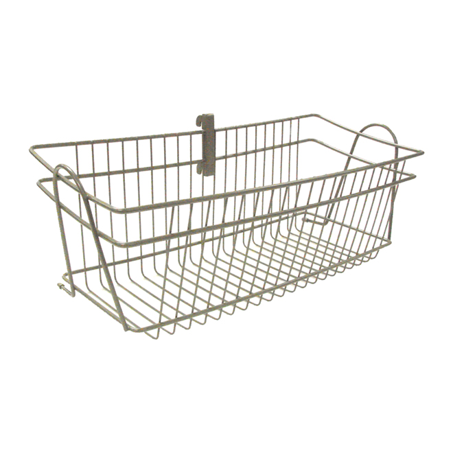 ShelfTrack Wire Basket 8.7" x 19.5" - Nickel