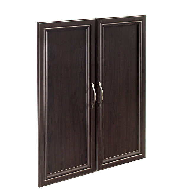 Set of 2 Panel Doors - Espresso