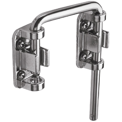 Chrome Plated Steel Sliding Door Loop Lock - 2 1/8"