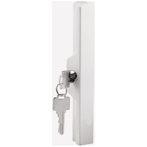 Adjustable White Diecast Outside Pull with Key