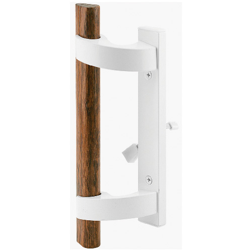 Poignée de porte-fenêtre serrure mortaise, blanc