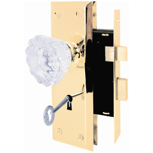 Mortise Lock with Glass Knob