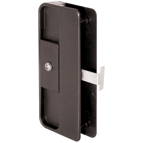 Poignée de porte coulissante en plastique noir