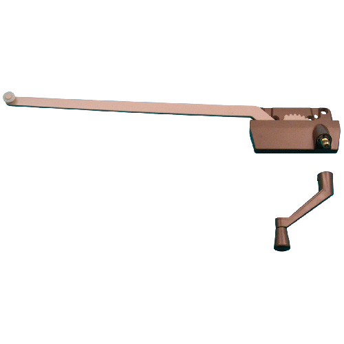 Manivelle à bras unique de 13 1/2" pour fenêtre, main gauche