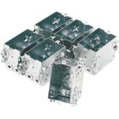 Boîtes d'interrupteur rectangulaires, paquet de 6