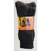 Men's Work Socks - Cotton/Spandex - Black - 3 Pack