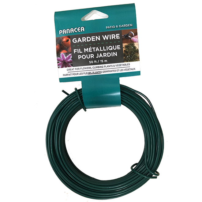 Fil de support pour plantes 50 pi, noir