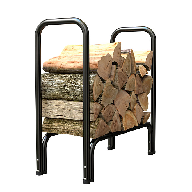 Firewood Log Rack - Black