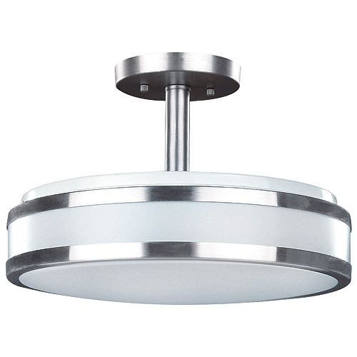 2-light semi-flushmount