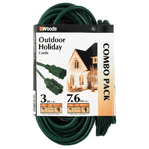 2 Outdoor Extension Cords Combo