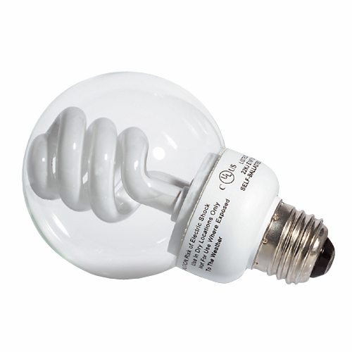 9-W CFL Vanity Lightbulb