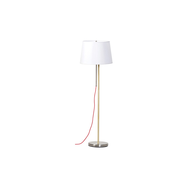 Lampe sur pied 56,5", acier brossé