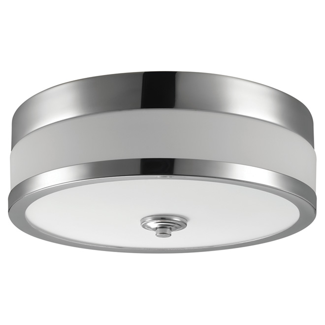 Flush-Mount Light - 1 Light - Carolina - Chrome