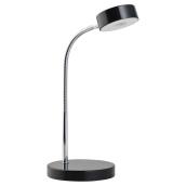 Lampe de bureau à bras articulé, DEL 5 W, noir/chrome