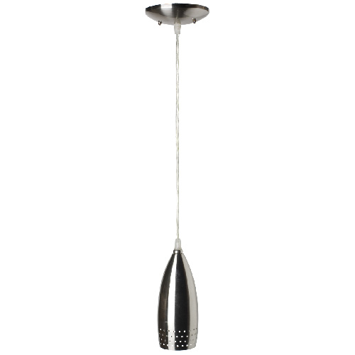 Cone 1-light Pendant - Brushed Steel