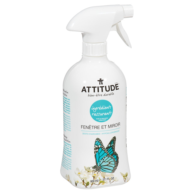 Nettoyant pour fenêtre et miroir, zeste d'agrumes, 800 ml