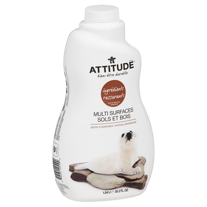 Nettoyant multi surfaces sols et bois, zeste d'agrumes, 1,04L