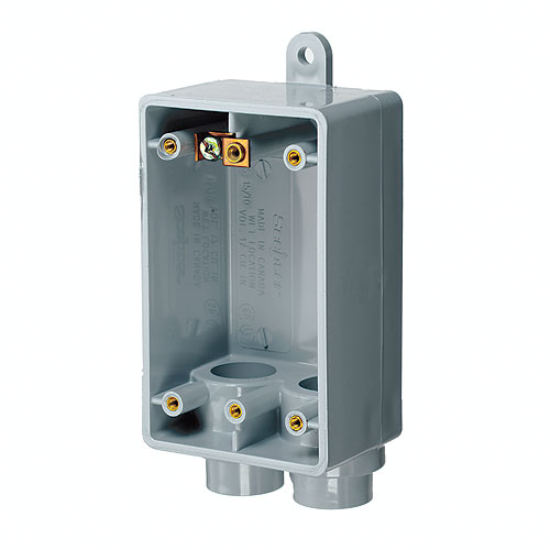 Grey FSS Gang Box 1 Gang PVC