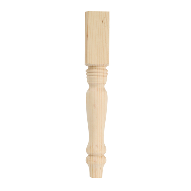 Patte de table « Campagnard » en pin, 29"